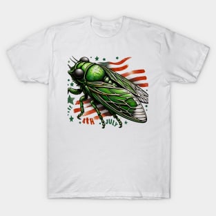 Entomology Cicada Fest 2024 4th july Broods XIX XIII Cicada Lover T-Shirt